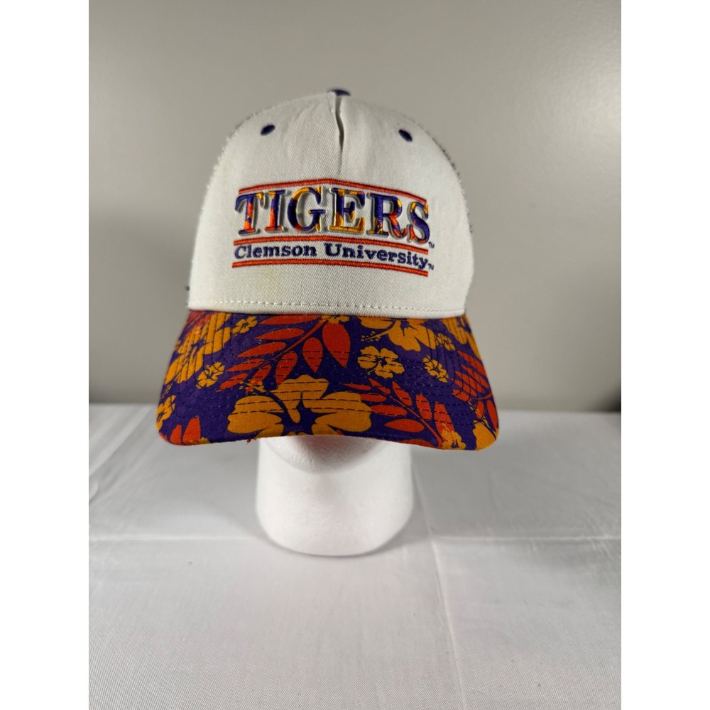 Vintage The Game Clemson University Tigers Floral Trucker Hat Snapback White
